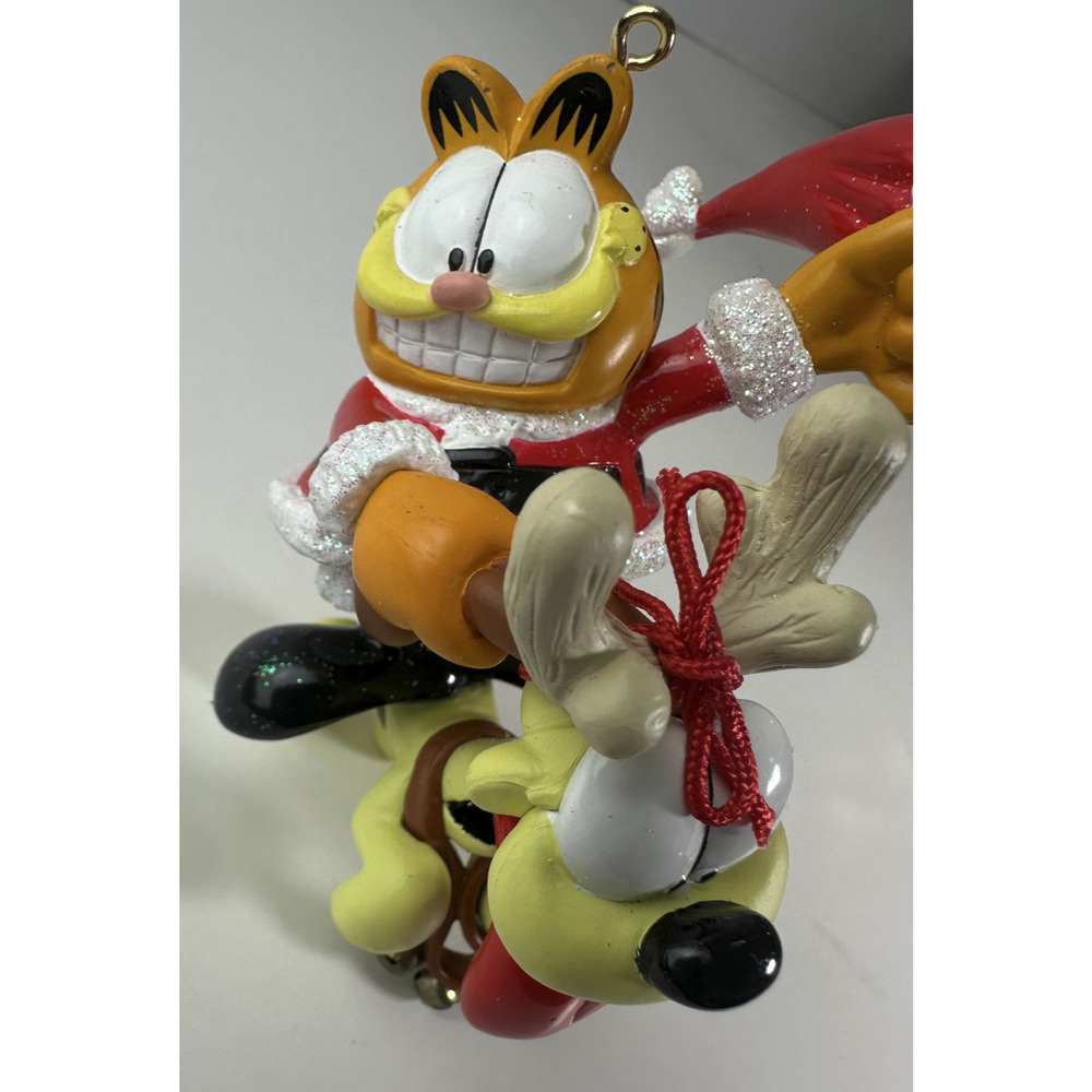 Garfield Carlton Cards Heirloom 113 Reins Again w/Ode Ornament Christmas Holiday - Picture 3 of 11